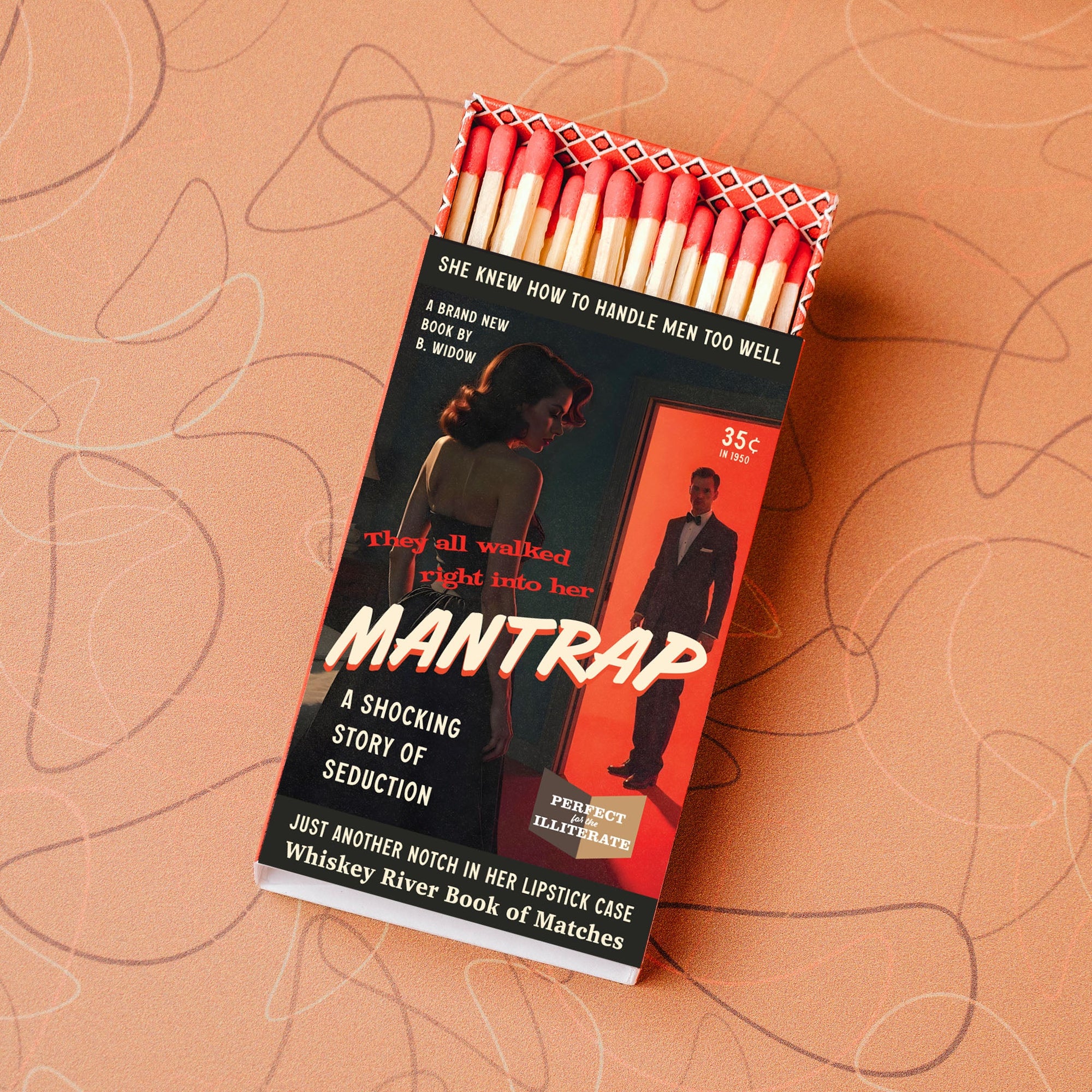 Mantrap Pulp Friction Match Book - Matchboxes