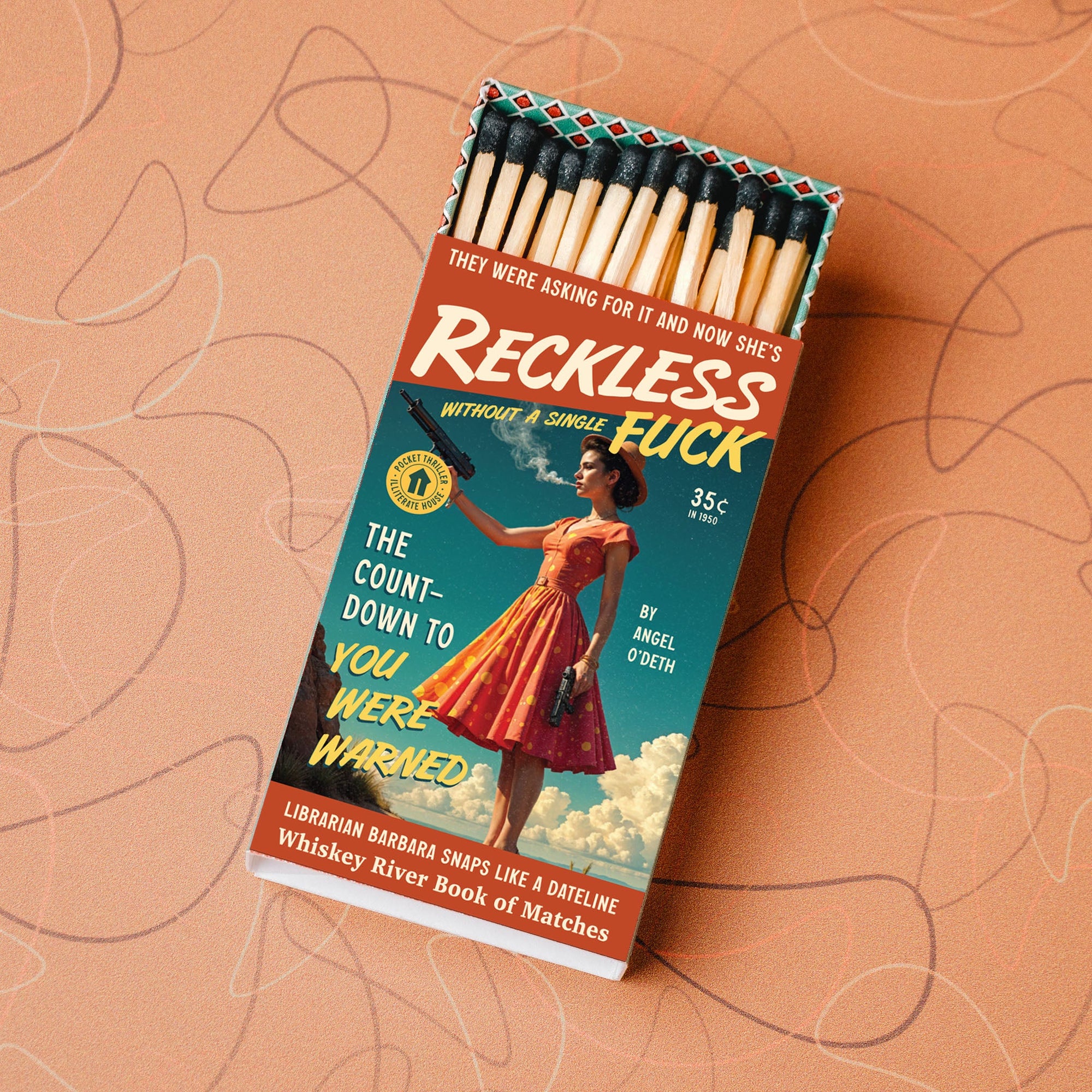 Reckless Pulp Friction Match Book - Matchboxes