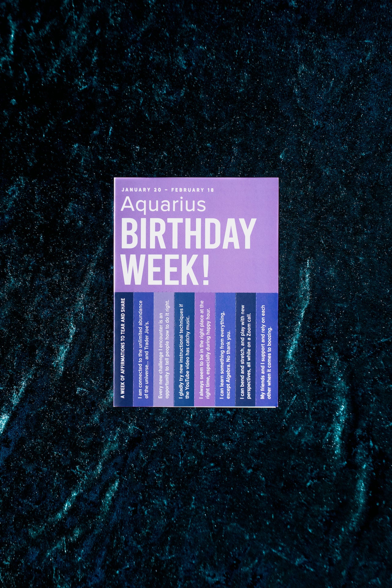 Aquarius Astrology Greeting Card