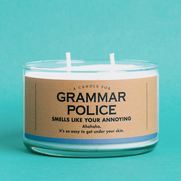 A Candle for Grammar Police