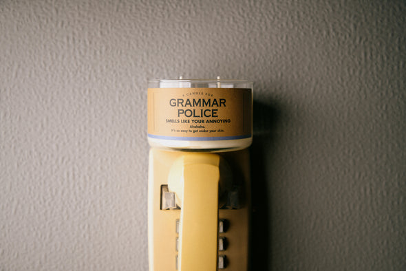 A Candle for Grammar Police