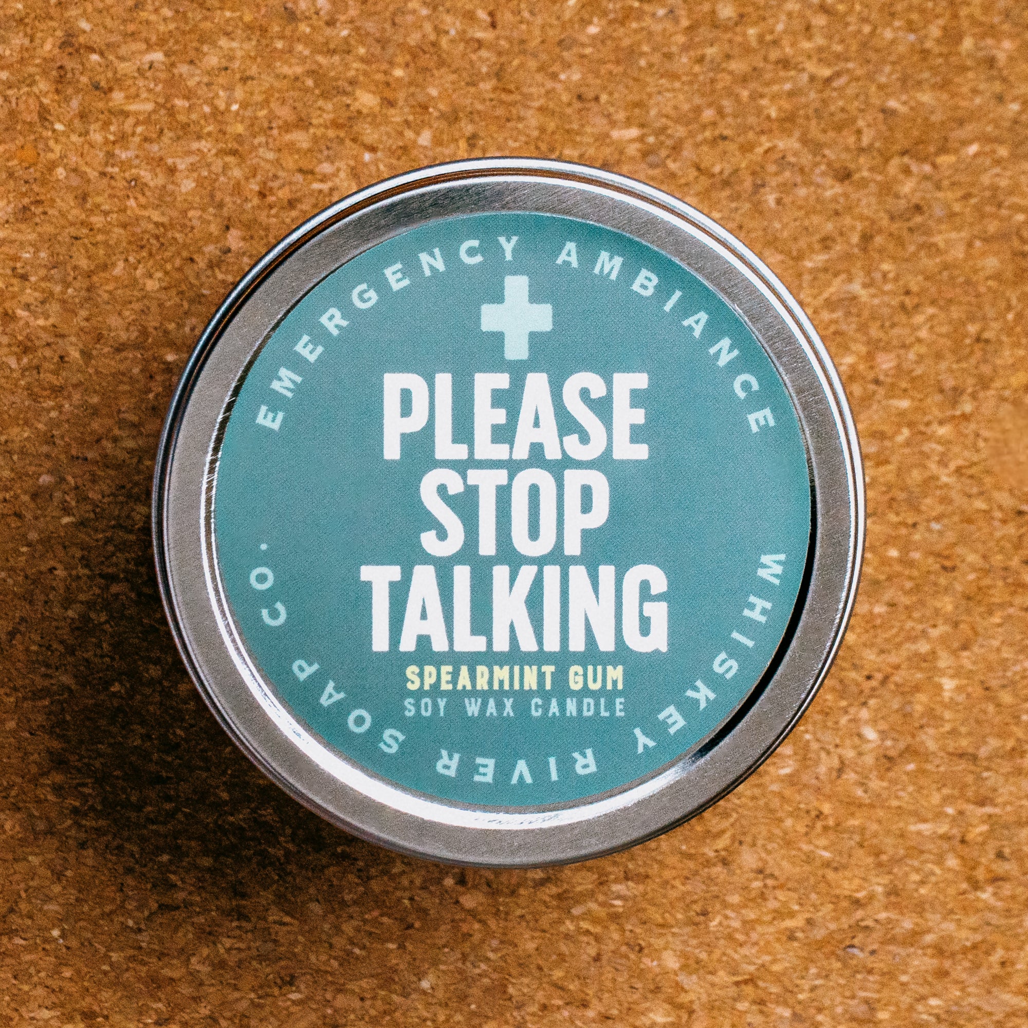 Please Stop Talking Emergency Ambiance Travel Tin