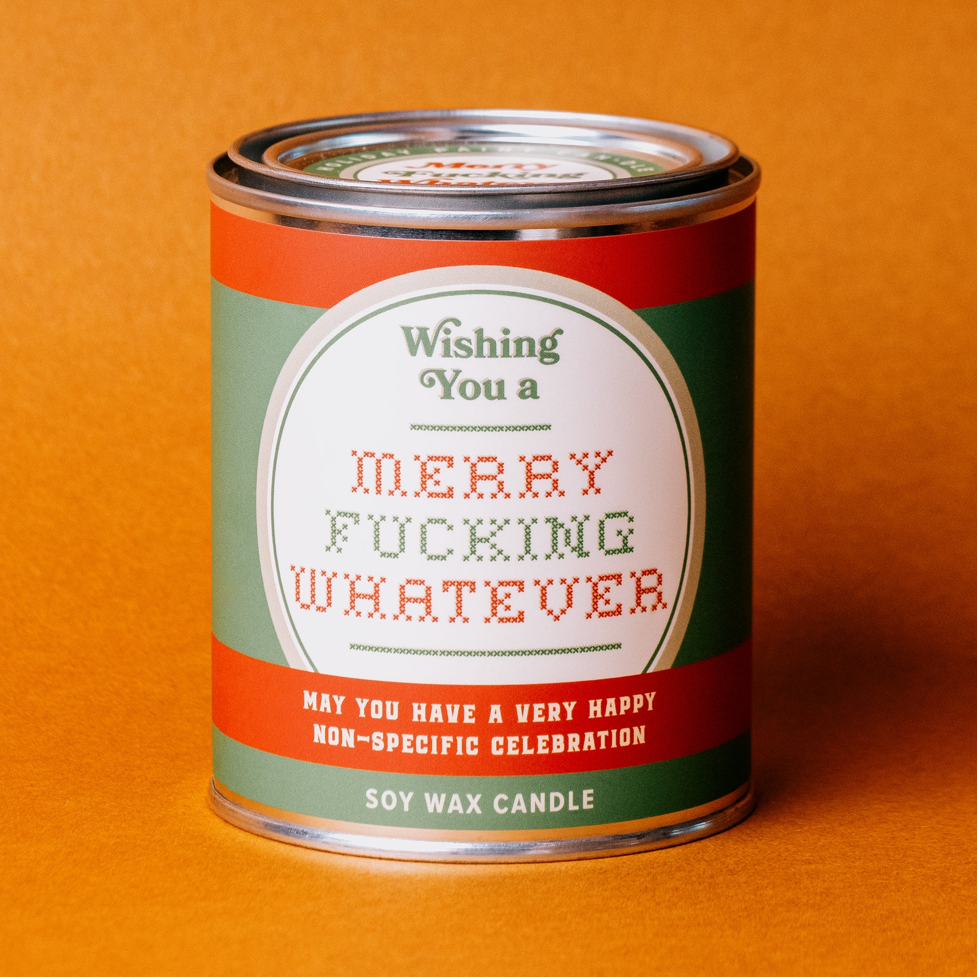 Merry Fucking Whatever Paint Can·dle