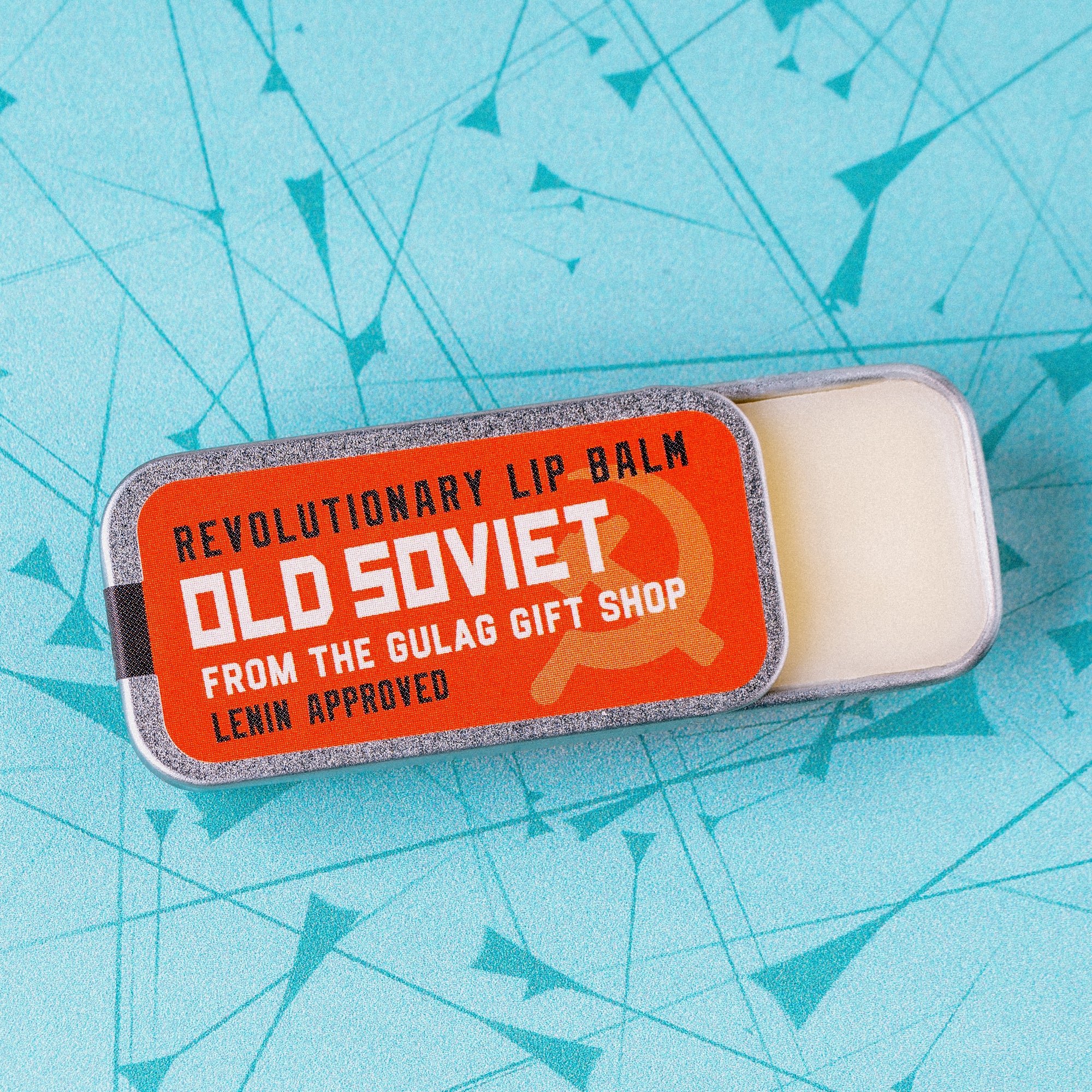 "Old Soviet" Old School Lip Balm Tin