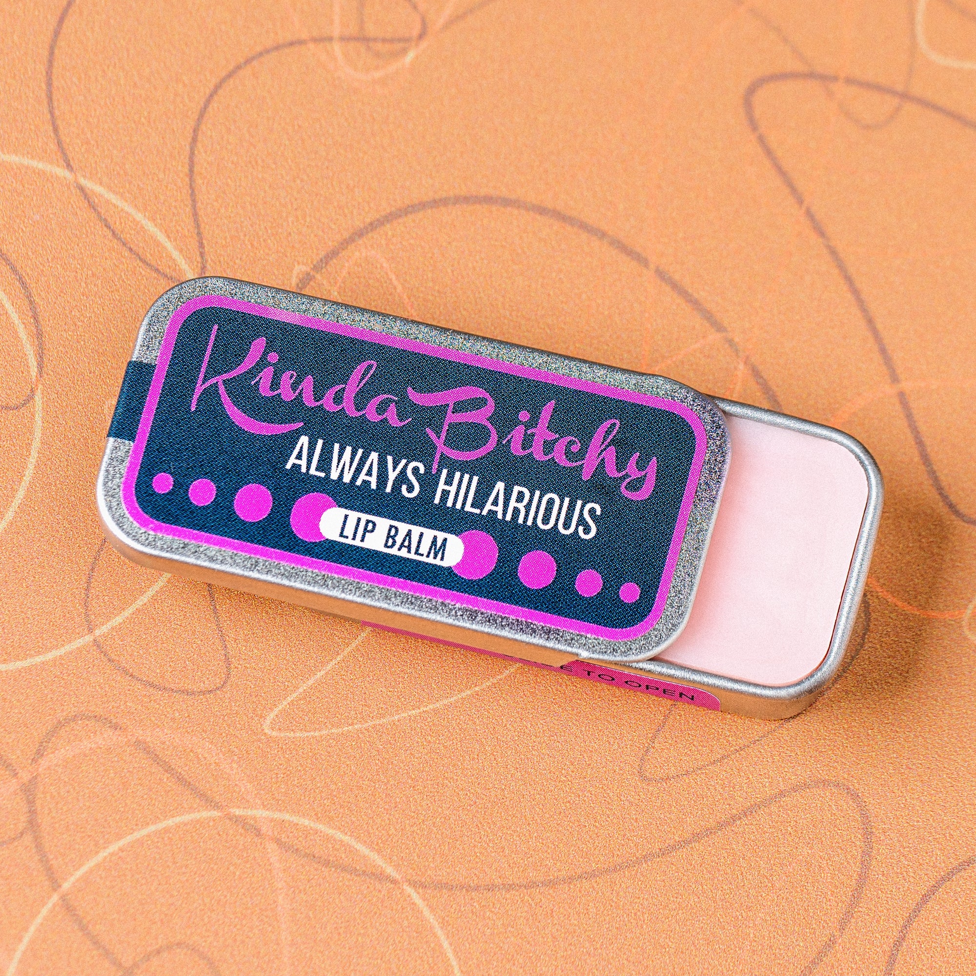 "Kinda Bitchy" Old School Lip Balm Tin