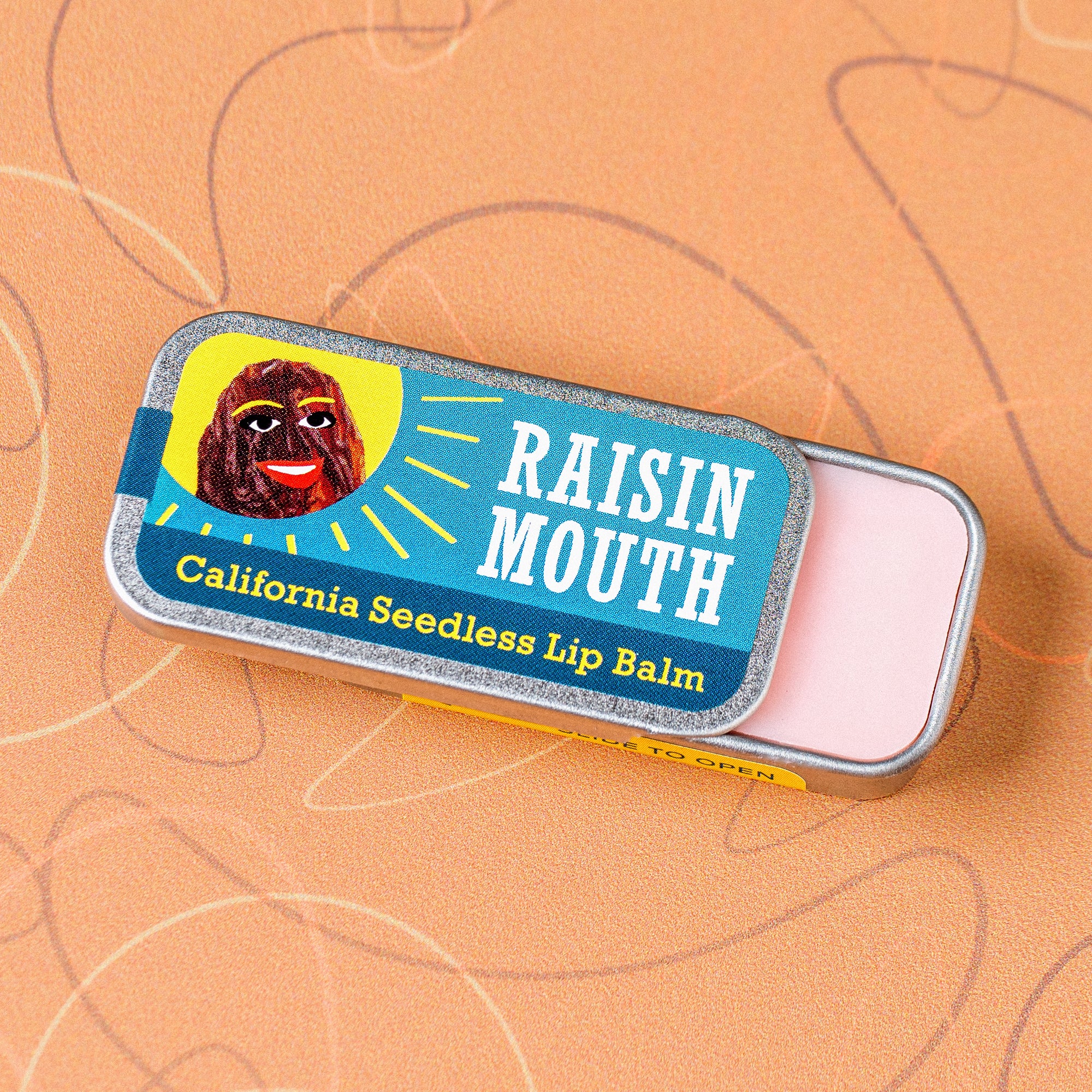 "Raisin Mouth" Old School Lip Balm Tin