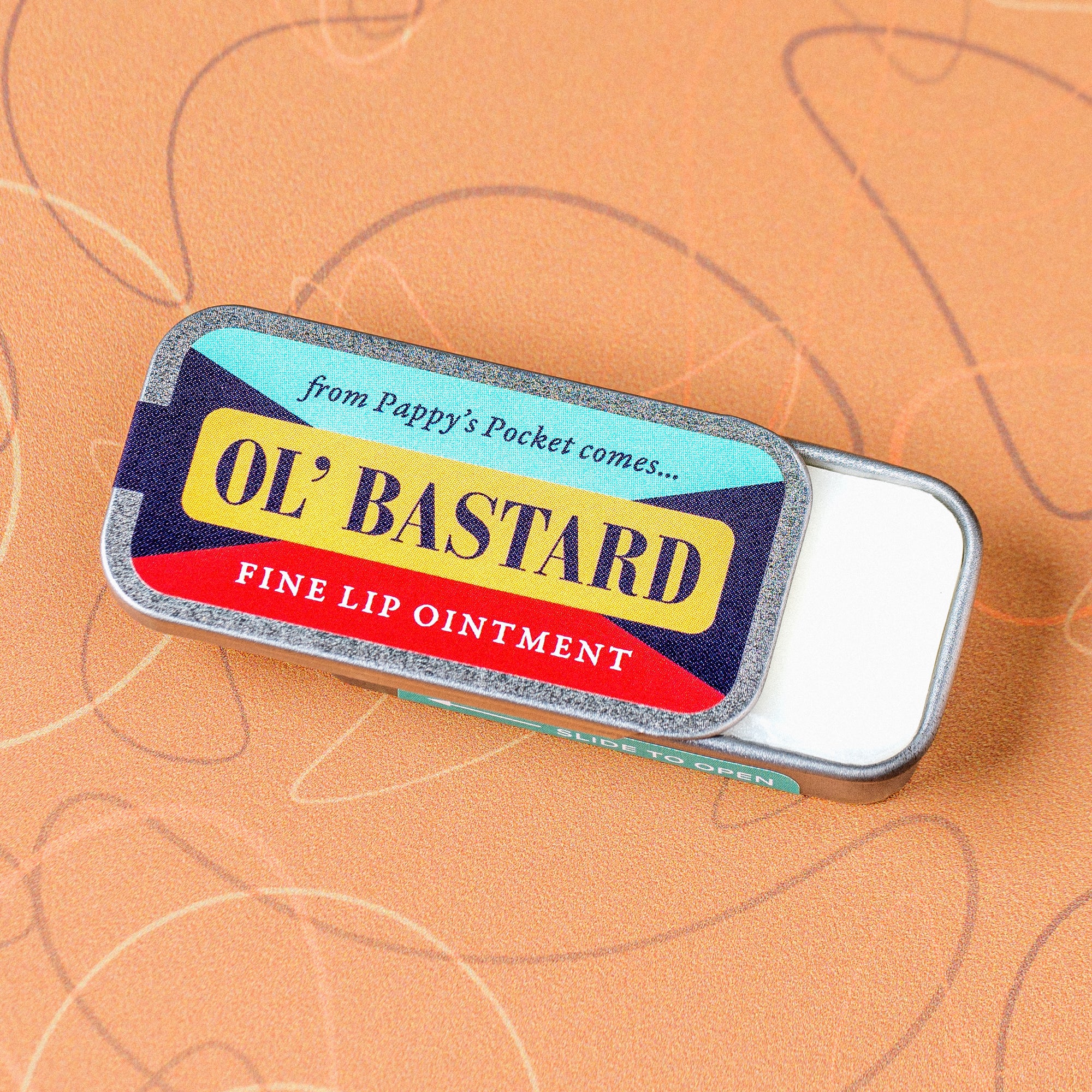 "Ol' Bastard" Old School Lip Balm Tin