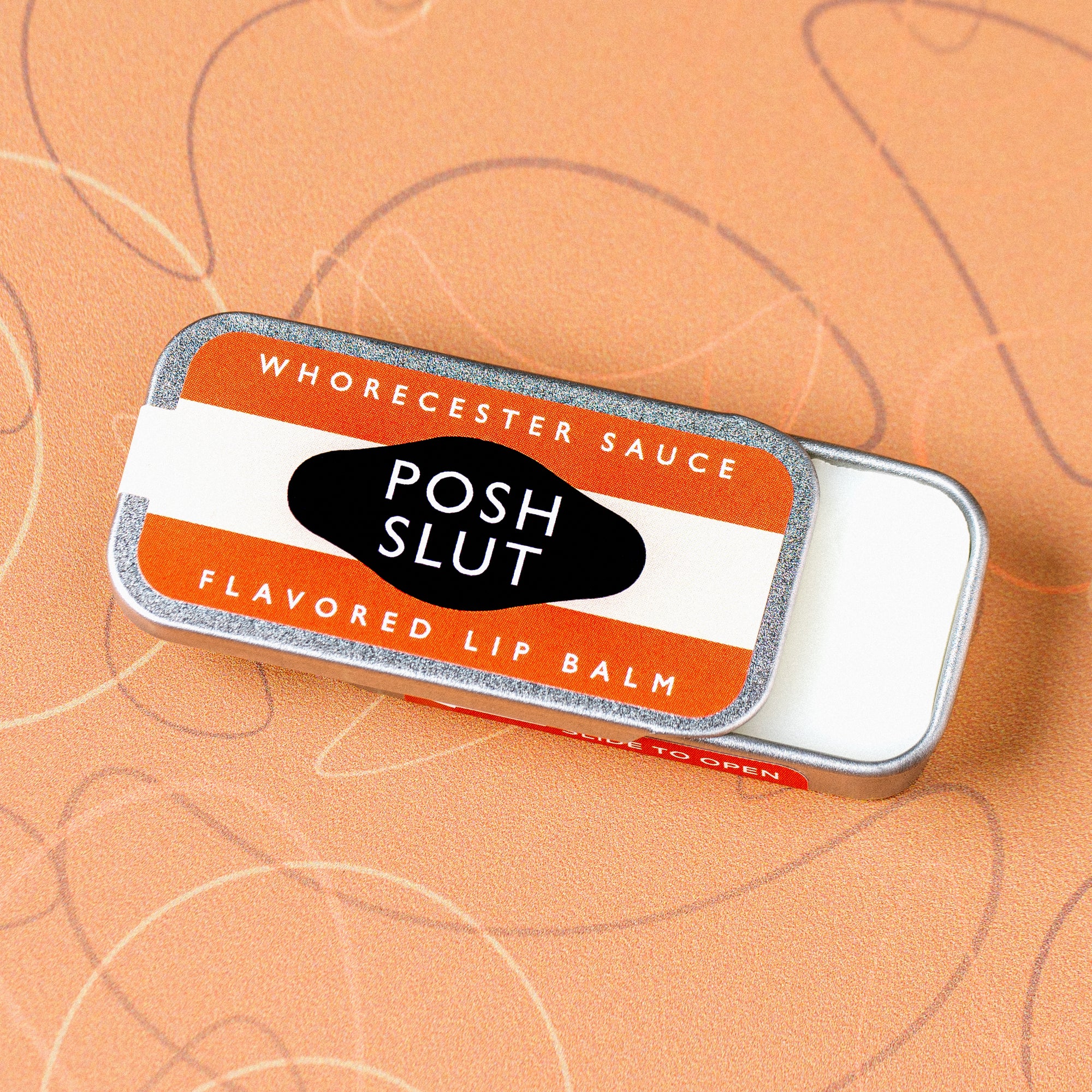 ’Posh Slut’ Old School Lip Balm Tin - Lip Balm