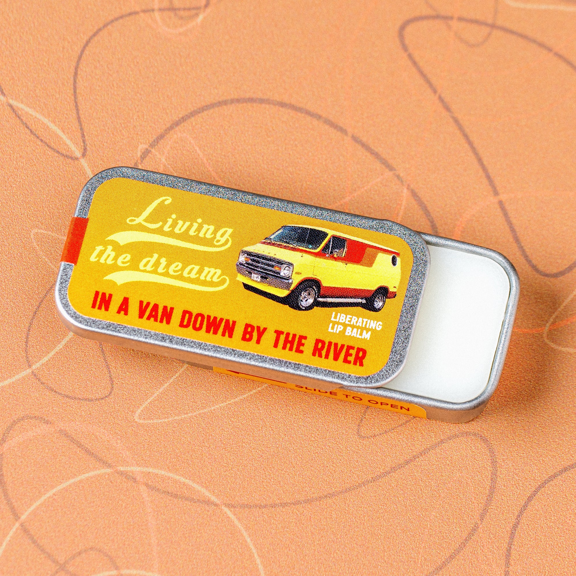 "Livin' The Dream" Old School Lip Balm Tin