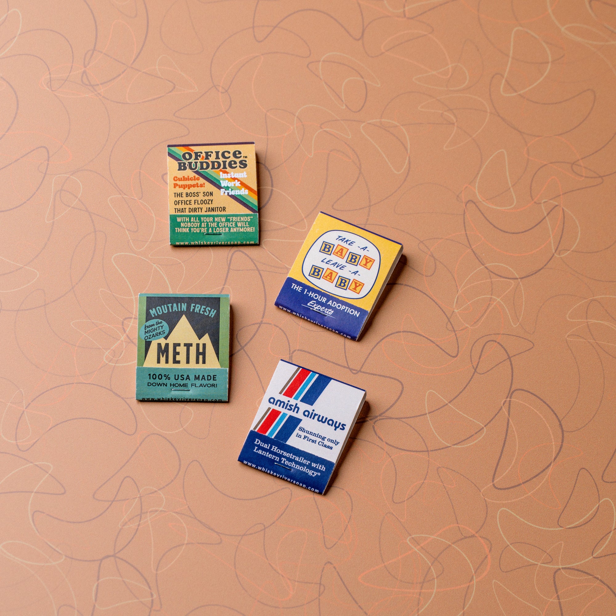 Old School Matchbooks Variety Pack: Amish Airways - Matchbooks