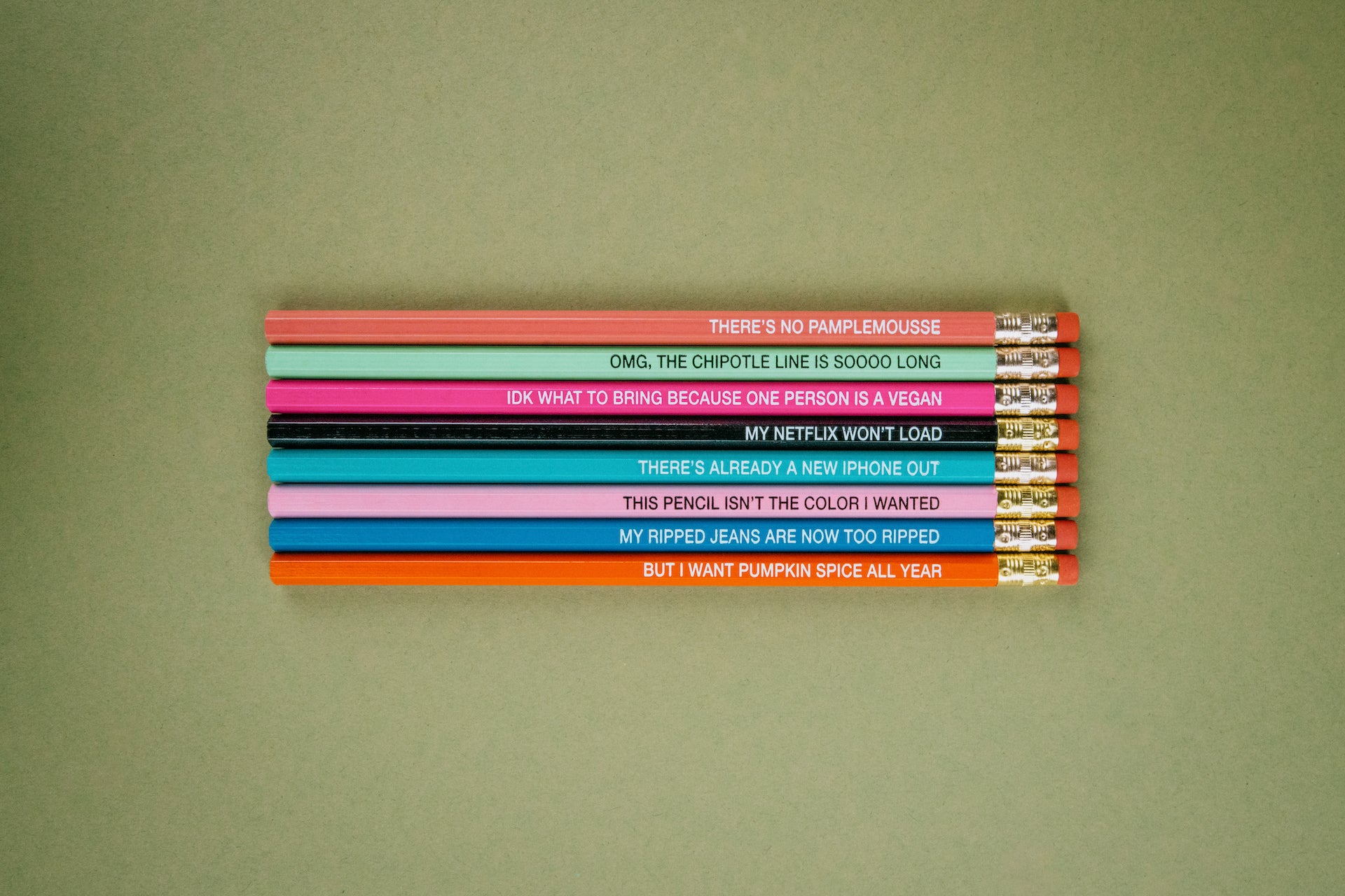 Pencils for First World Problems - Pencils