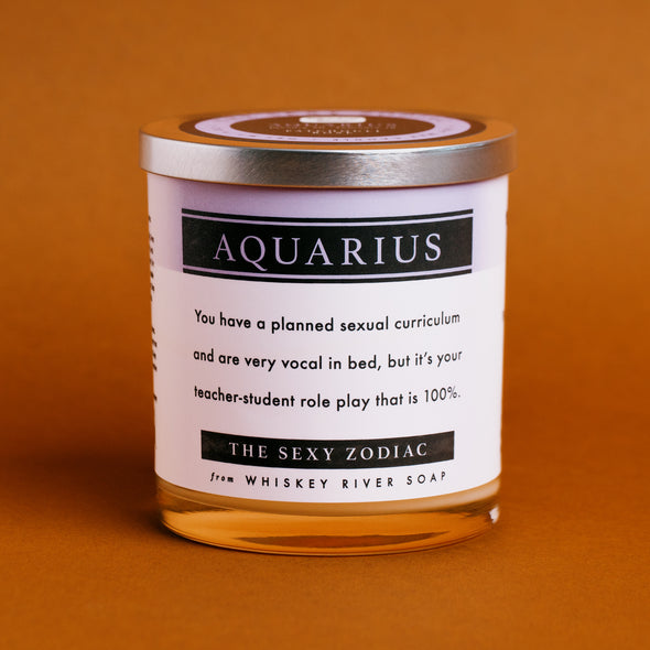 Aquarius Sexy Zodiac Candle