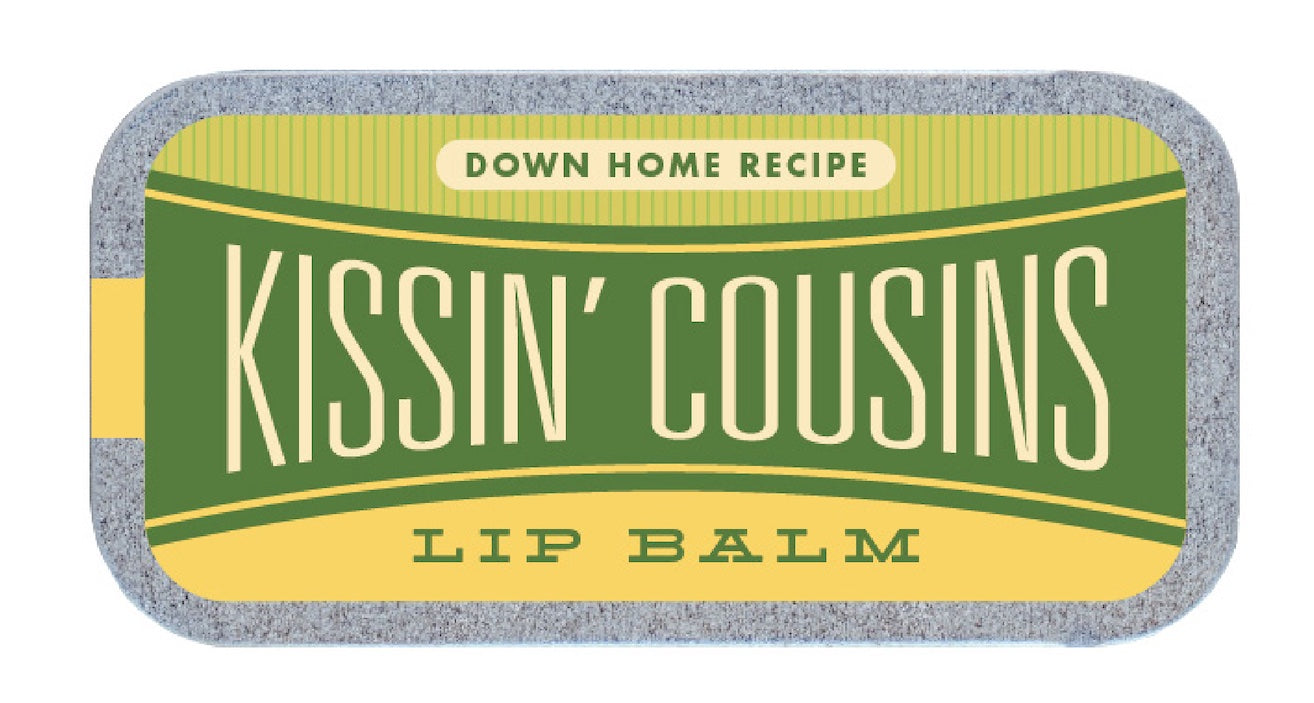 ’Kissin’ Cousins’ Old School Lip Balm Tin - Lip Balm