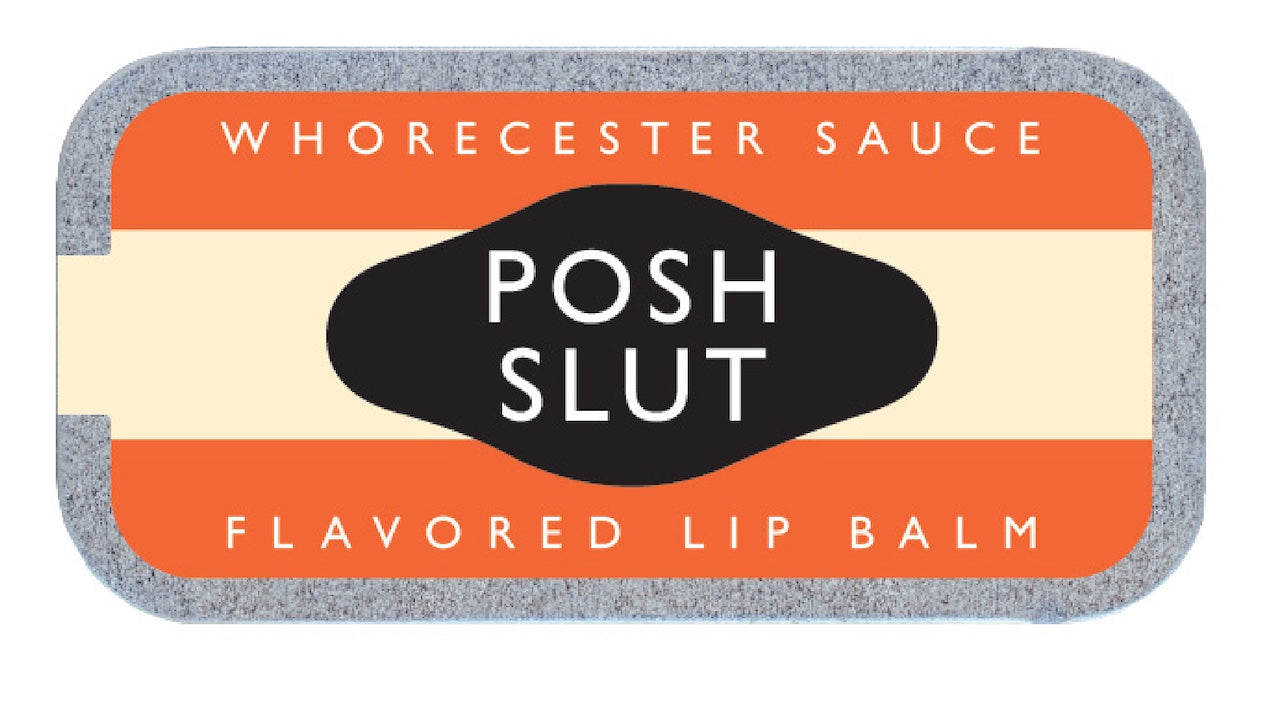 ’Posh Slut’ Old School Lip Balm Tin - Lip Balm