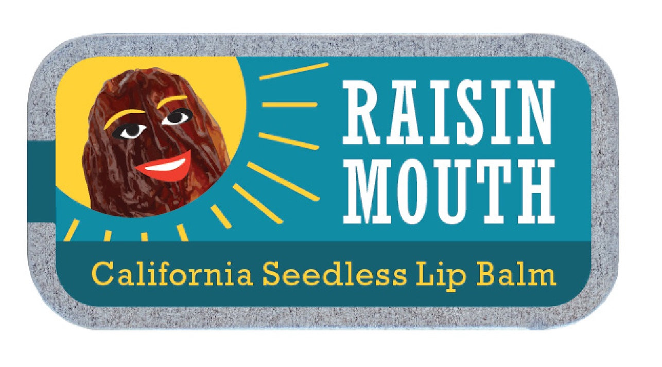 "Raisin Mouth" Old School Lip Balm Tin