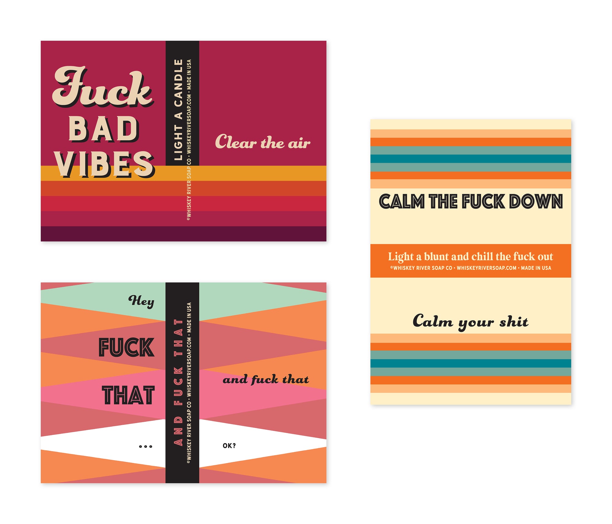 Old School Matchboxes Full Set: WTF - Matchbooks